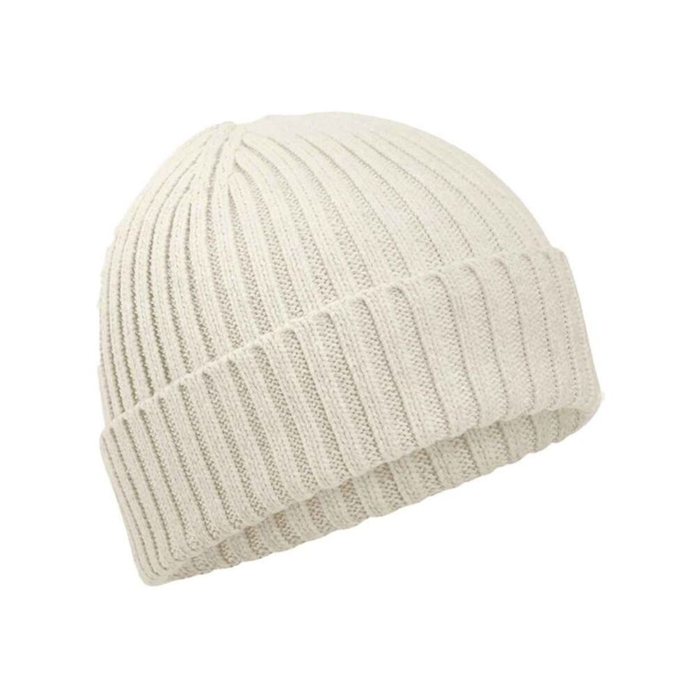 Beechfield Childrens/Kids Natural Cotton Beanie / Almond